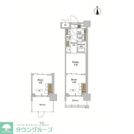 RJRプレシア蒲田の物件間取画像